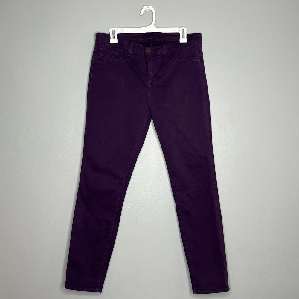 J Brand Aubergine Purple Skinny Leg Jeans P
